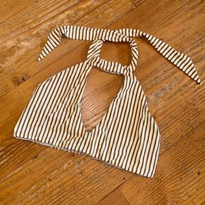 San Lorenzo Keyhole Halter Bikini Top - Size Medium